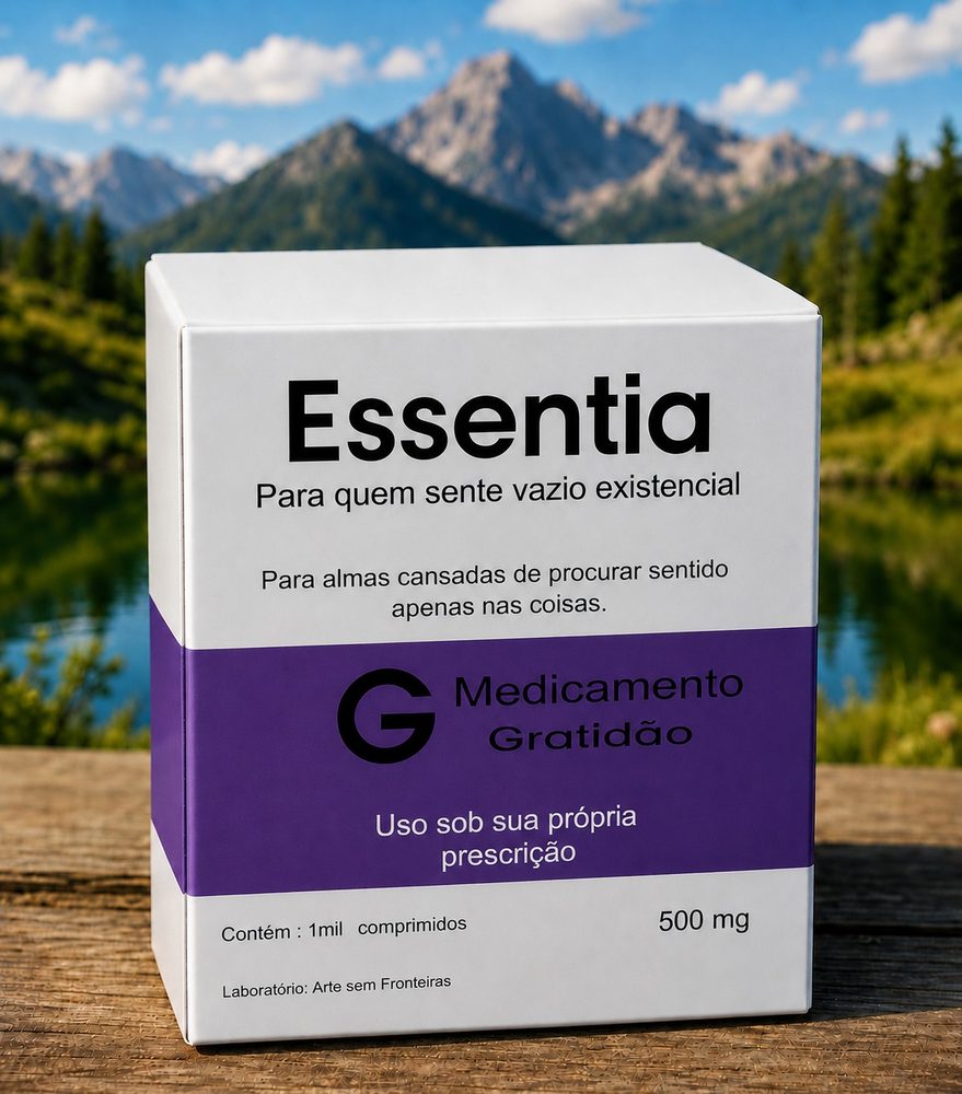 Caixa do remédio simbólico Essentia