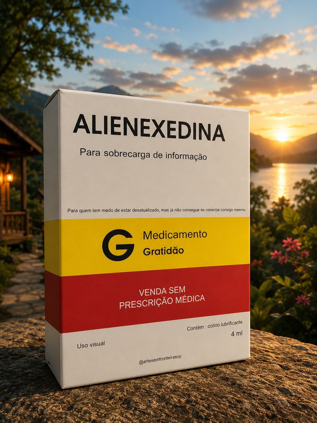 Alienexedina — para a sobrecarga de informação, bombardeio de notificações, ciclos de distração e dependência digital